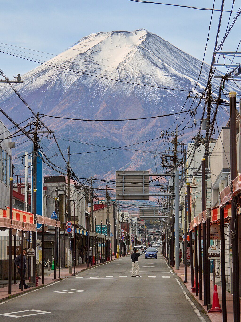 富士吉田本町通 · 街道尽头的富士山 配图 1