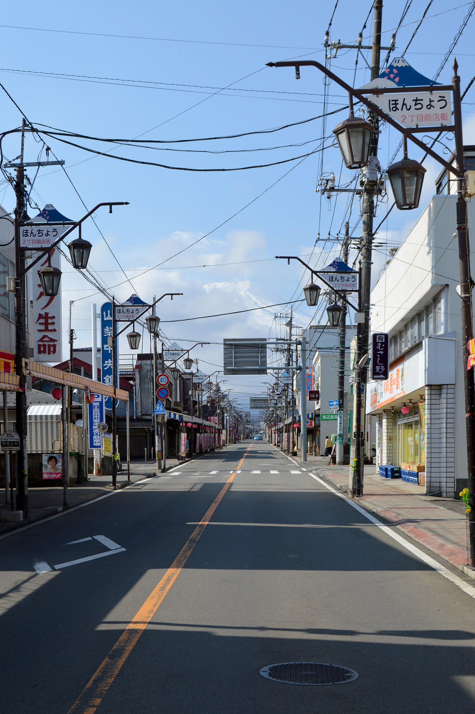 富士吉田本町通 · 街道尽头的富士山 配图 3