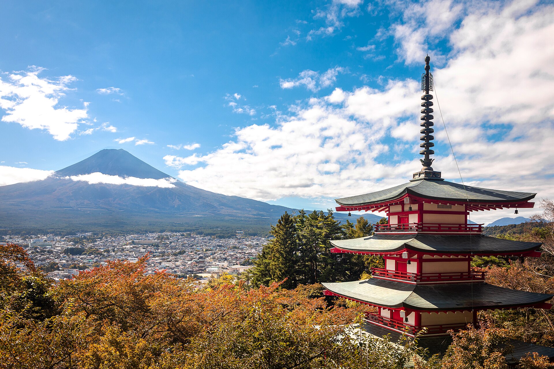 新仓山浅间公园 · 五重塔与富士山 配图 2